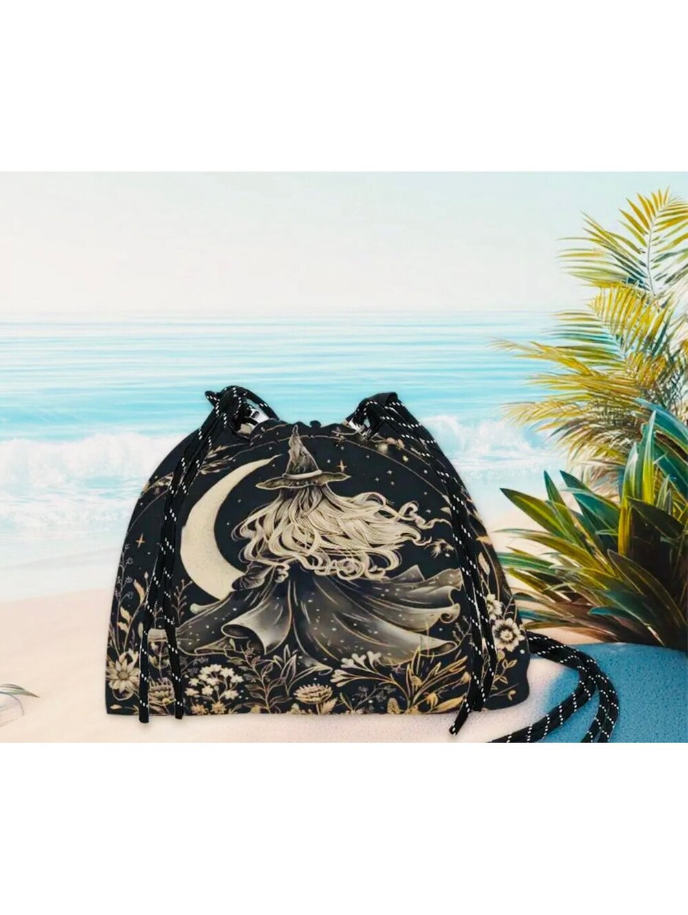New - Chic - Vintage Style Mystical Witch Design Fashion Crossbody /Shoulder Bag